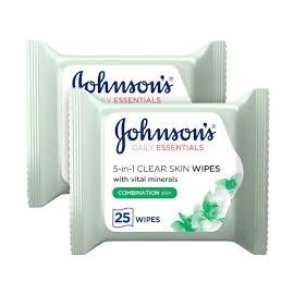 JOHNSON CLEAR SKIN WIPES 25S