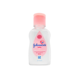 OHNSON'S Baby Oil 50ML bottle, gentle oil to moisturize and soothe baby’s skin.