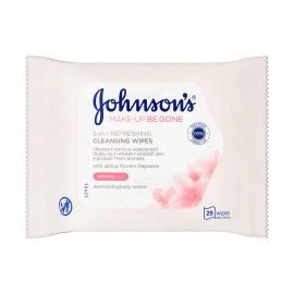 JOHNSONS FACE CARE MAKEUP REFRESHING 25 WIPES