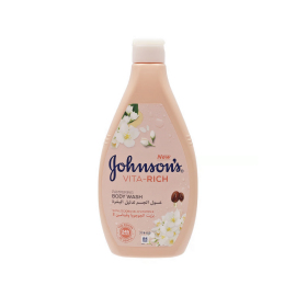 JOHNSONS VITA-RICH ROSE WATER BODY WASH 400ML