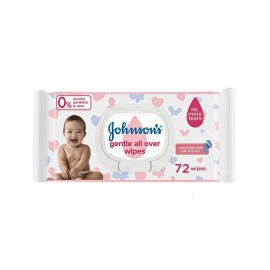 JOHNSONS BABY WIPES GENTLE ALL OVER 72PCS1