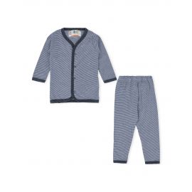Night Suit Navy Blue with Stripes
