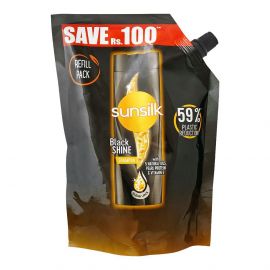 SUNSILK SHAMPOO BLACK SHINE POUCH 360ML