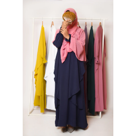 Serene Classic Abaya-Dark Blue