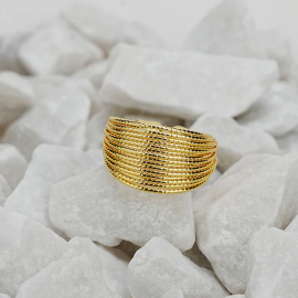 Gold Adjustable Ring 1