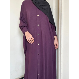 Marwah Abaya - Plum