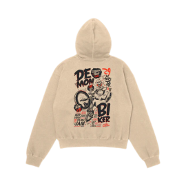 Demon Biker Oversized Hoodie