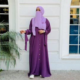 Marwah Abaya - Purple