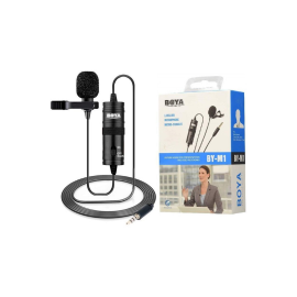 Boya BY-M1 Professional Lavalier Microphone – 3.5mm Lapel Mic for Audio and Video Recording (Android Smartphones, PCs)