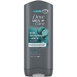 DOVE MEN CARE BODY + FACE  WASH BLUE EUCALYPTUS BIRCH 400ML