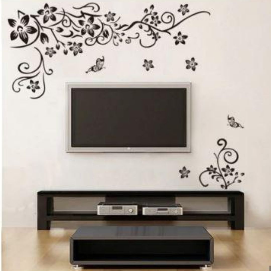 Wall Sticker JM8382 Butterfly & Flower