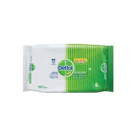 DETTOL WIPES ANTI BACTERIAL 50S