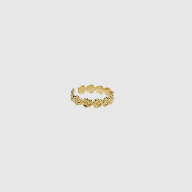 Gilded Essence Ring with Radiant Gold Finish and Refined Design 