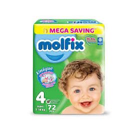 MOLFIX DIAPER MINI 7-14KG NO4 72PCS JUMBO PACK