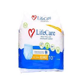 LIFECARE ADULT PULL-UPS DIAPER XL 10S