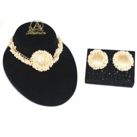 Pearl Rose Gold Plated Fashion Jewelry Sets