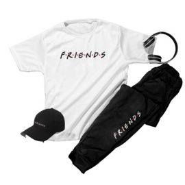 AUA GARMENTS Printed Freinds Shirt+Trouser+Cap.