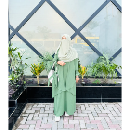 Serene Classic Abaya - Mint Green