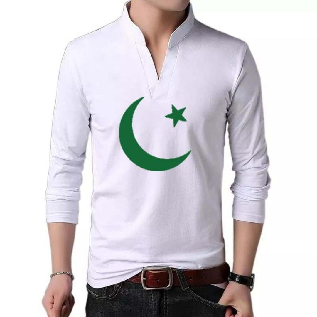 A&S Full-Sleeves Designer 14-August Azadi Tshirt.