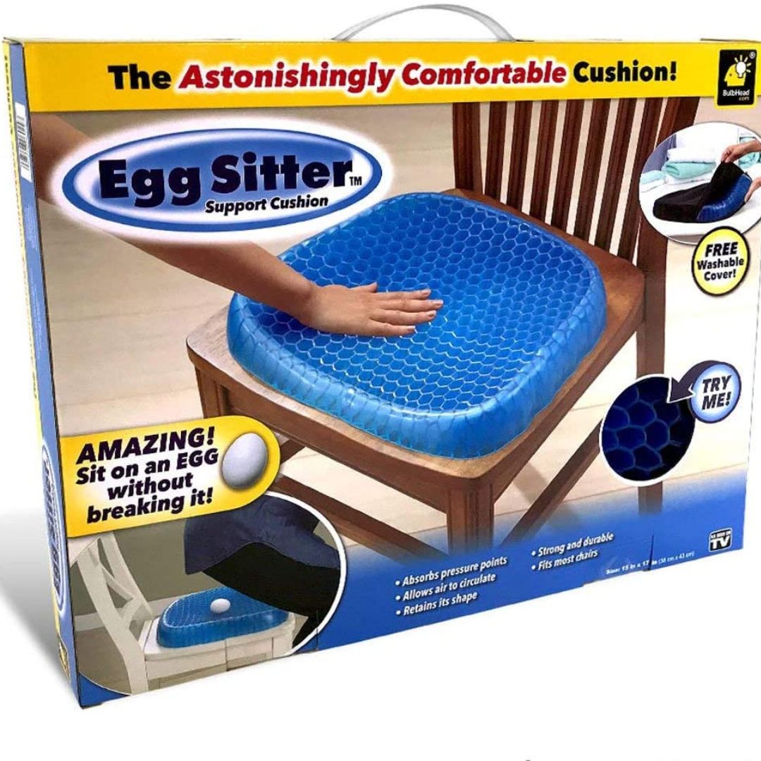 BulbHead Egg Sitter Seat Cushion with Non-Slip Cover