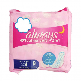 ALWAYS FEATHER SOFT 2IN1 MAXI THICK EXTRA LONG  8PADS