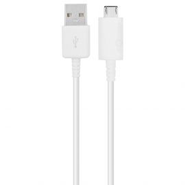 ORIGINAL 1 Meter Micro USB Fast Charging + Data Cable / Sync Cable For Samsung / HTC / Infinix / Xiaomi / Oppo / Huawei / Nokia / Lenovo / Android Phones - White