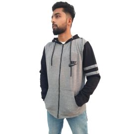 Black And Grey Combination Hoodie 