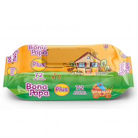 BONA PAPA BABY WIPES 72PCS