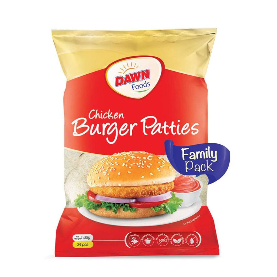 DAWN CHICKEN BURGER PATTIES 1488 GM PP