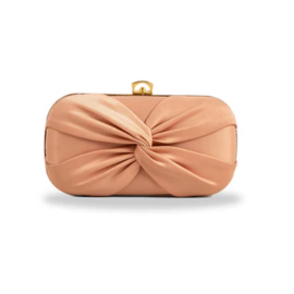 Bow Clutch bag-Peach 