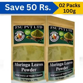 FSU Moringa Leaves Powder (100g) Per Bag| Pack of 2