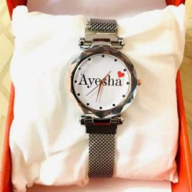 Customize Name Magnet Chain Watch For (Girls Design 2)