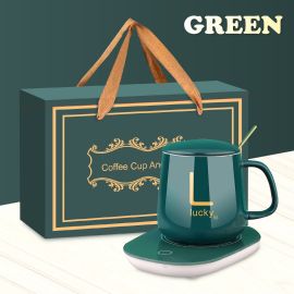 Desktop Coffee/Tea Mug & Warmer Pad Cup Gift Set,