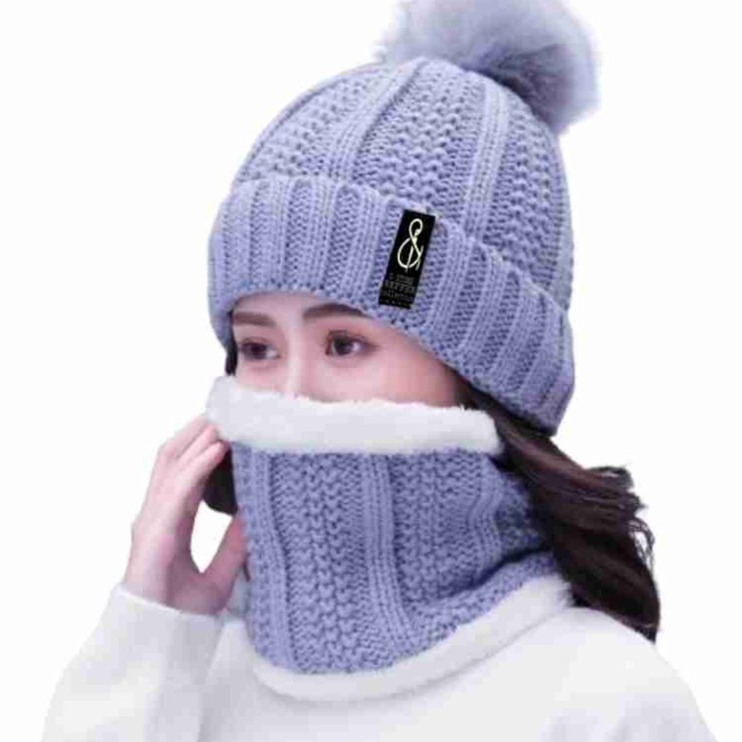 LADIES WINTER CAP 2 PIECE SET