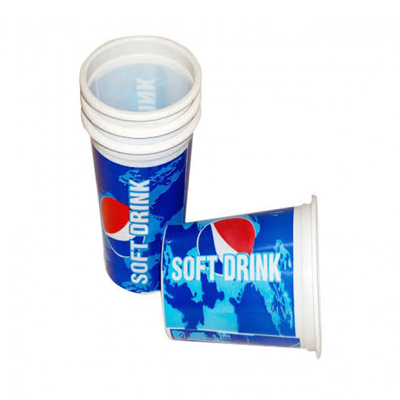 Disposable Pepsi Printed Glass 50pcs Pack
