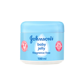 Johnson’s Baby Jelly Fragrance-Free 100ml for gentle moisture and skin protection.