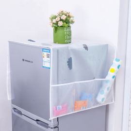 Anti-dust Waterproof Oil-proof Refrigerator Printed Fridge Cover With 6 Poc
