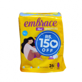 EMBRACE MAXI SENSITIVES EXTRA LONG 26PCS