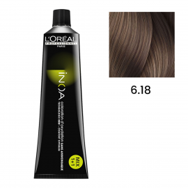 LOREAL INOA HAIR COLOR 6.18 60G