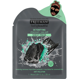 FREEMAN DETOXIFLYING CHARCOAL SHEET MASK 25ML