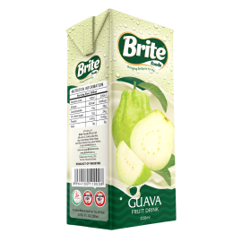 Brite Food Guava Juice 200ml Tetra Pack