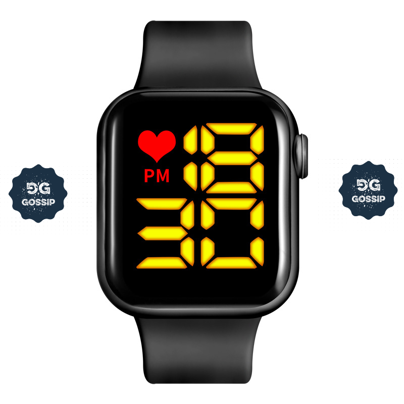 New Y1 Smart Watch With Square LED Waterproof Watch Sports Watch for men women
