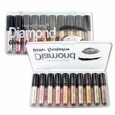 Heng Fang set of 10 mini glitter Eyeshadows set