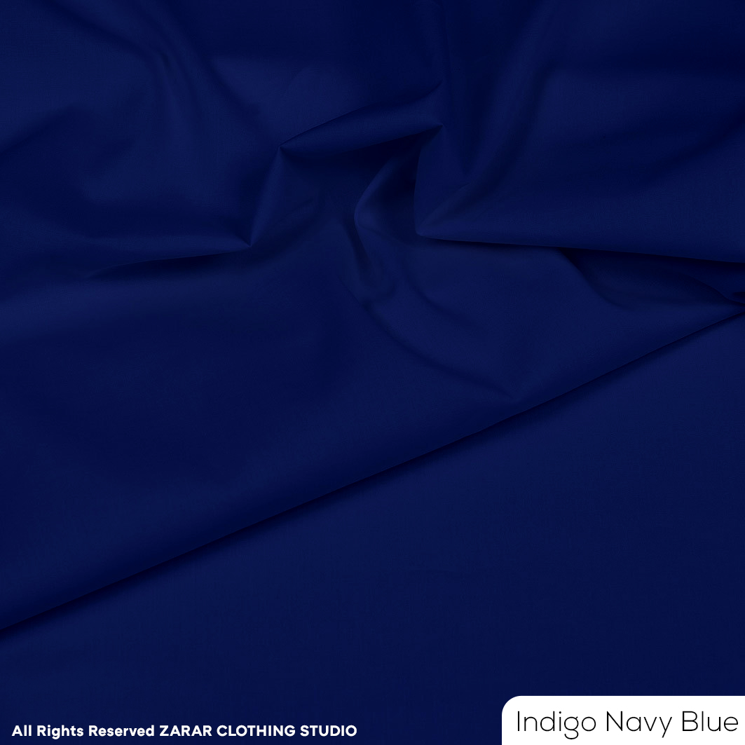 Indigo Navy Blue (Wash n Wear Bliss) ZARAR CLOTHING STUDIO