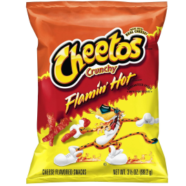 CHEETOS FLAMING HOT CRUNCH 1 1/4 OZ