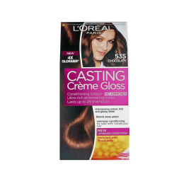 LOREAL CATING CREAM GLOSS HAIR COLOUR 535 CHOCOLATE