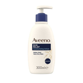 Aveeno Skin Relief Lotion 300ml with oat extract, for immediate hydration and comfort. 