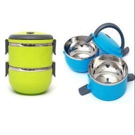 2 Layer Lunch Box Stainless Steel Inside