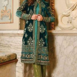 Maria b velvet embroidery suit net embroidery duppata