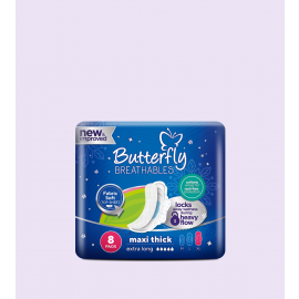 BUTTERFLY BESTIES FOR TWEENS 10-12 YEARS 8 ULTRA THIN REGULAR 245MM